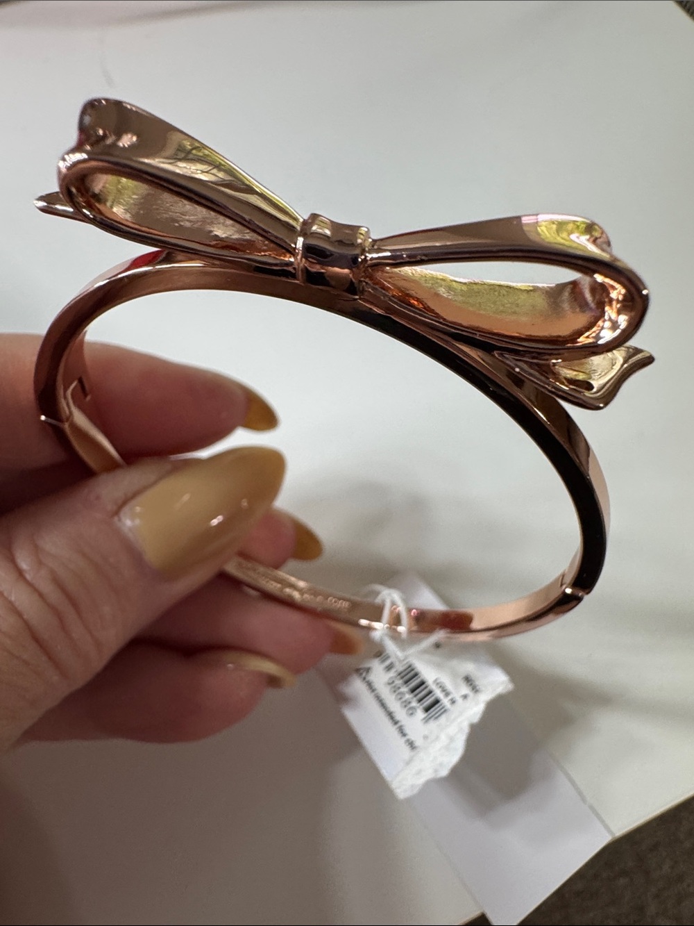 Kate Spade Bow Bangle Hinged Bracelet NWT